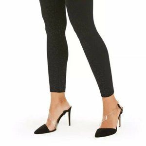 INC International Concepts Women's Animal Print Leggings - Seamless, High-Waisted, Embossed Knit (Black Leo) - View #11
